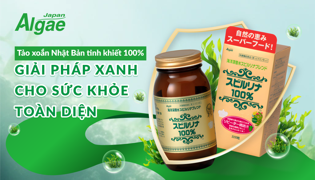 Tảo xoắn Nhật Bản tinh khiết