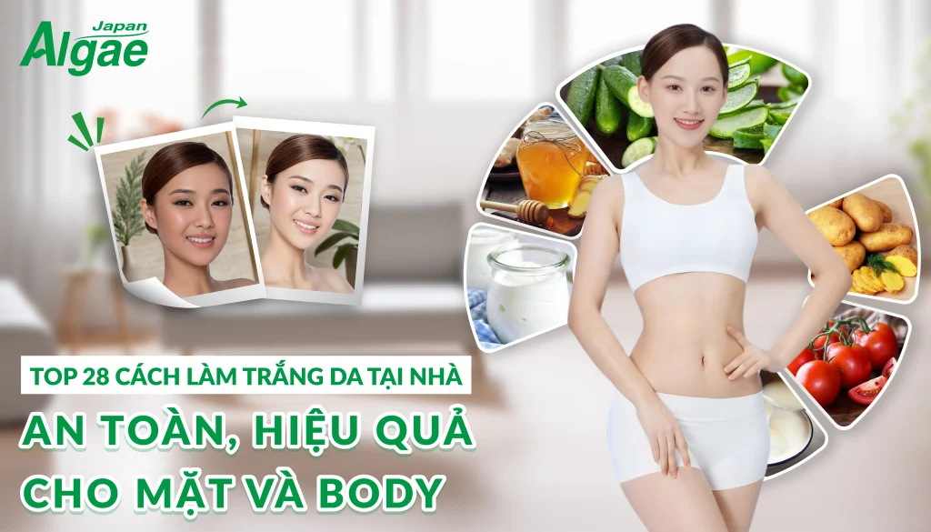 Top 28 cách làm trắng da tại nhà an toàn, hiệu quả cho mặt và body