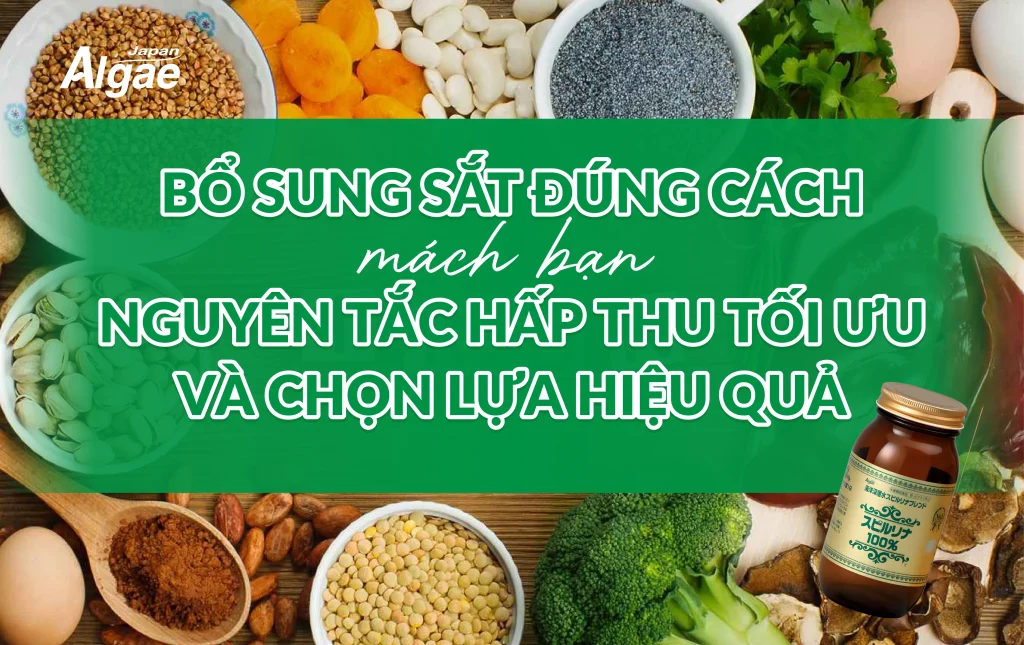 Bổ sung sắt đúng cách