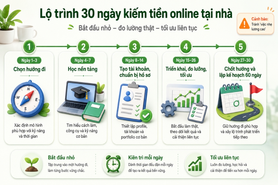kiếm tiền online tại nhà