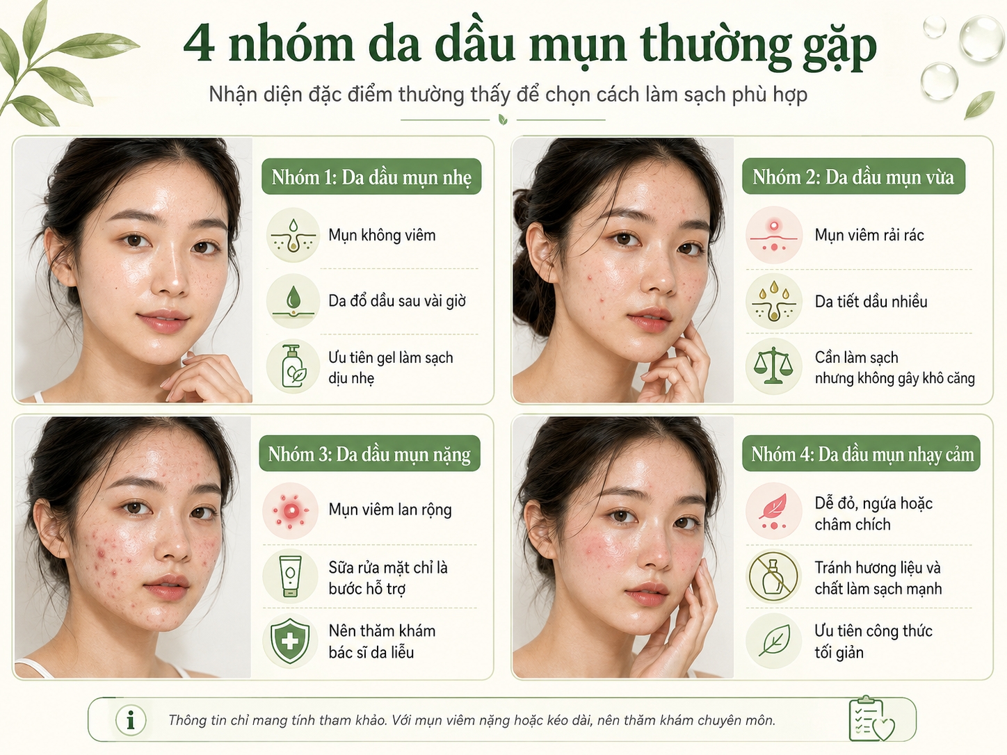 sữa rửa mặt cho da dầu mụn