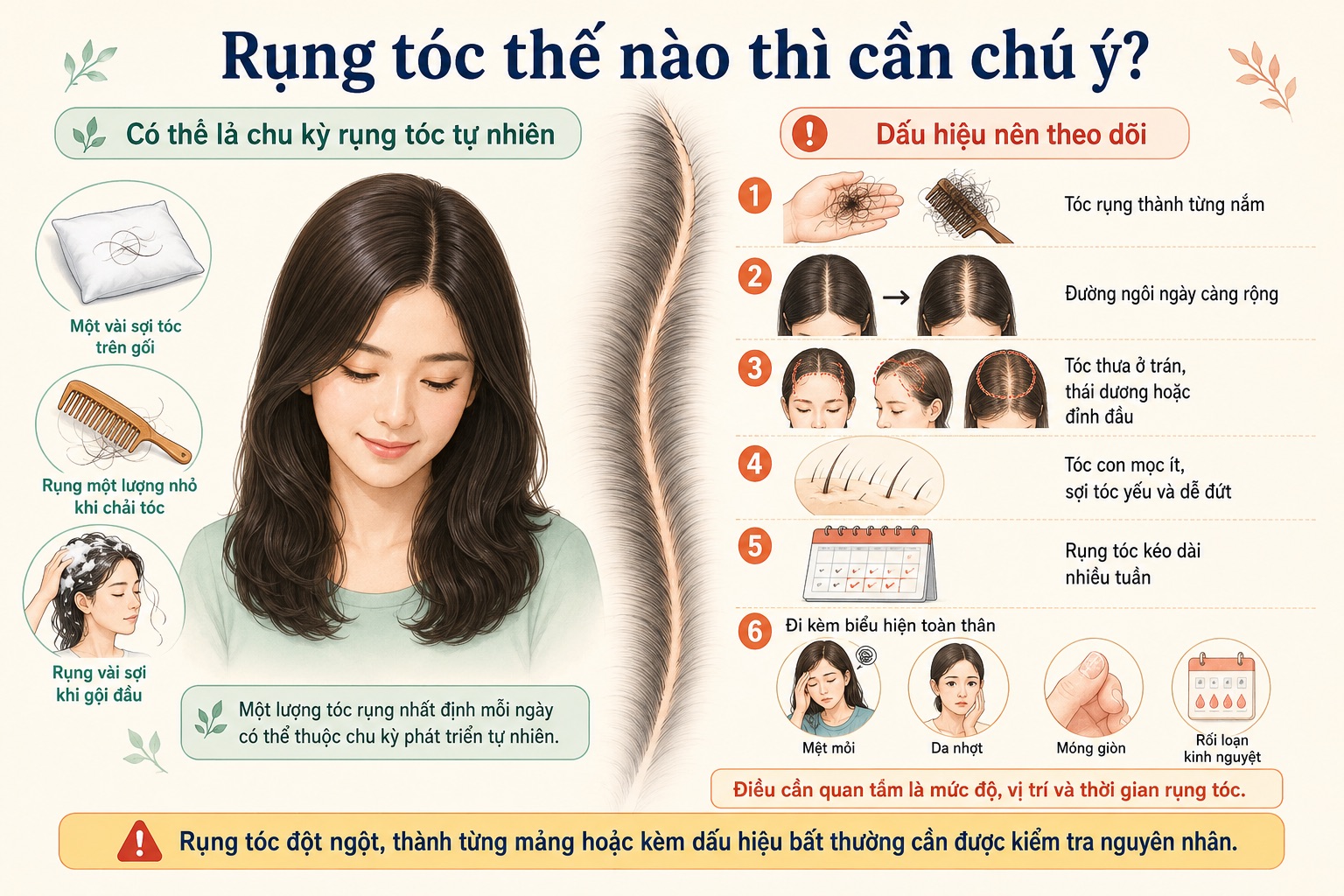 rụng tóc thiếu chất gì
