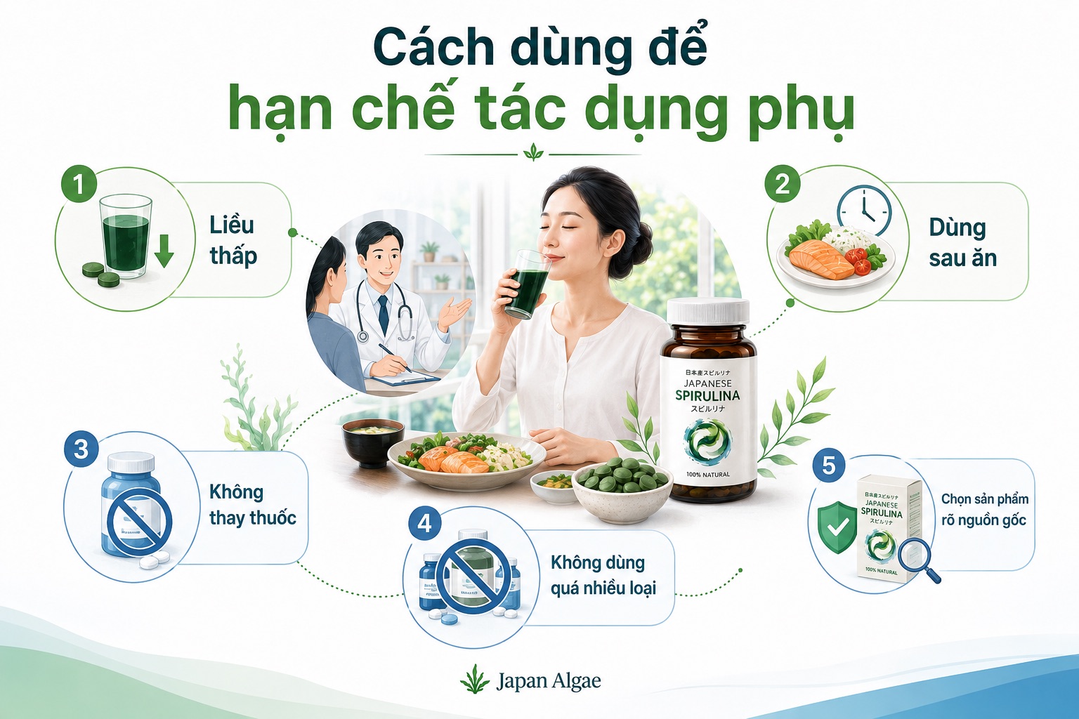 Tác dụng phụ của tảo xoắn Nhật Bản