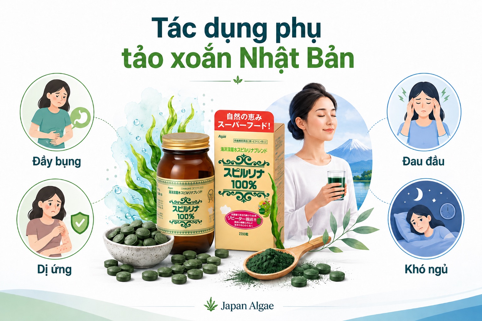 Tác dụng phụ của tảo xoắn Nhật Bản
