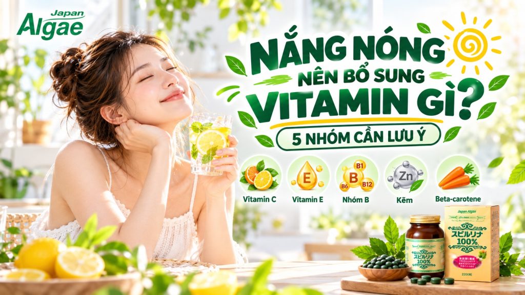 Nắng nóng nên bổ sung vitamin gì? 5 nhóm cần lưu ý