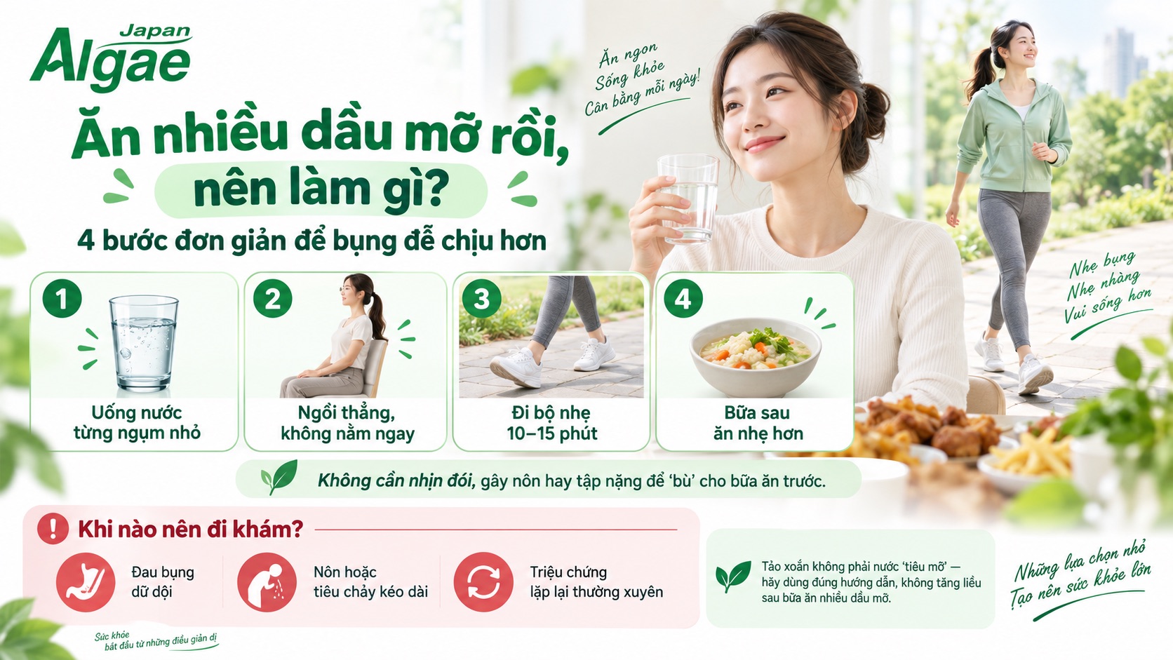 Uống gì sau khi ăn nhiều dầu mỡ
