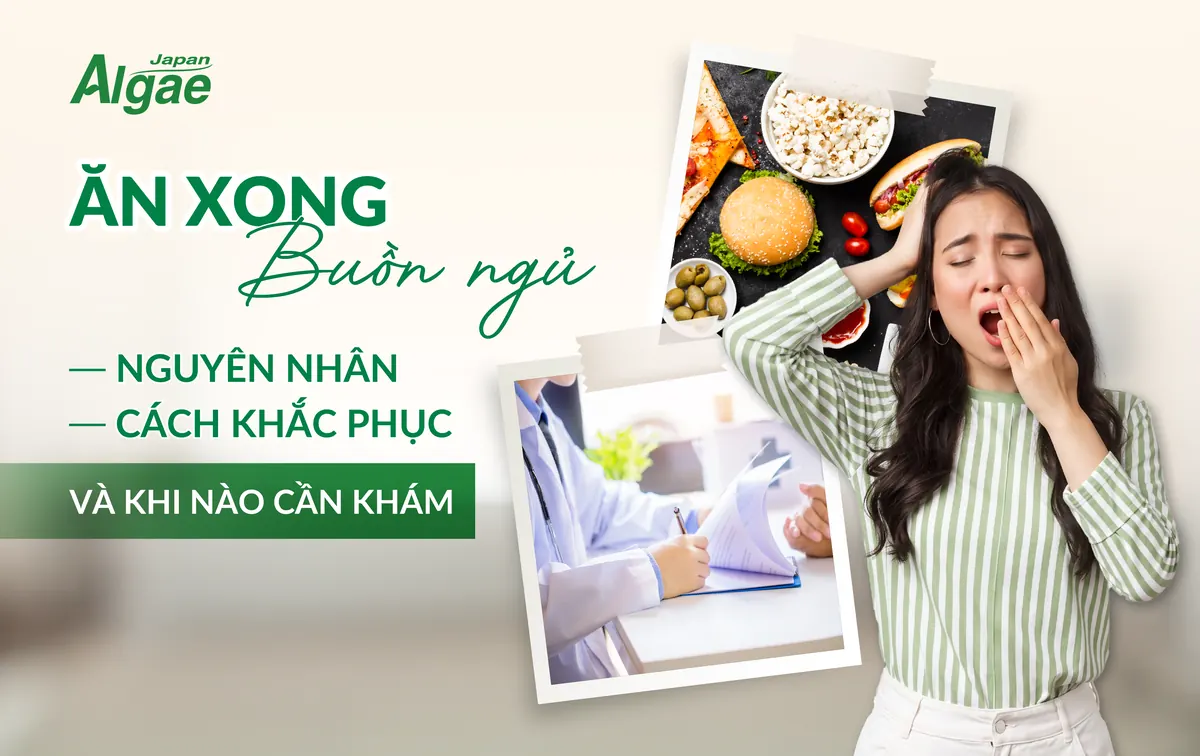Ăn xong buồn ngủ, nguyên nhân, cách khắc phục và khi nào cần khám