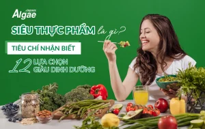 Ảnh bìa bài viết về siêu thực phẩm và 12 lựa chọn giàu dinh dưỡng